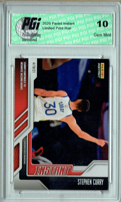 Stephen Steph Curry 2020 Panini Instant #151 Only 154 Made Trading Card PGI 10