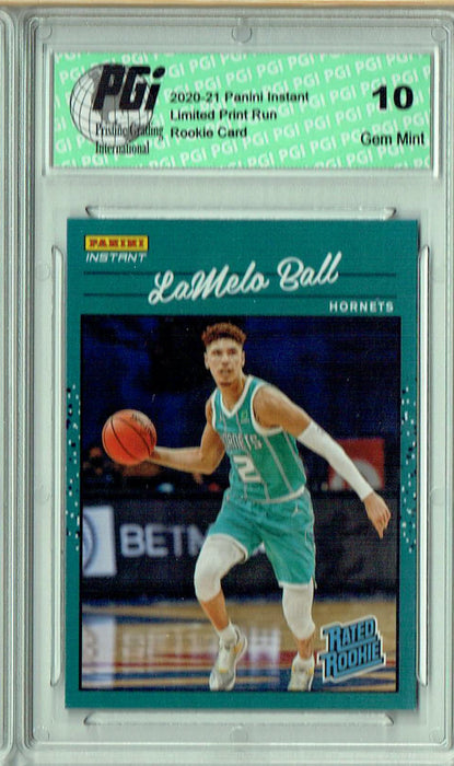 Lamelo Ball 2020 Panini Instant #RR3 Retro Rated 1/3558 Rookie Card PGI 10
