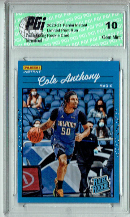 Cole Anthony 2020 Panini Instant #RR15 Retro Rated 1/3558 Rookie Card PGI 10