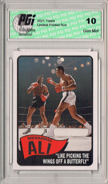 Rare Muhammad Ali 2021 Topps #14 Print Run: 1,746 Trading Card PGI 10
