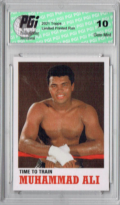 Rare Muhammad Ali 2021 Topps #26 Print Run: 1,274 Trading Card PGI 10