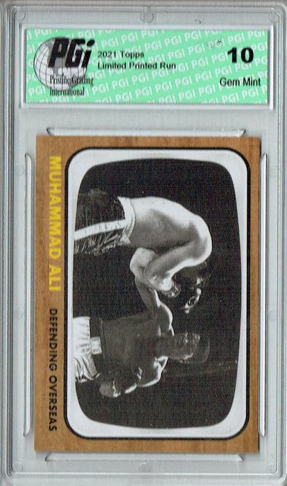 Rare Muhammad Ali 2021 Topps #17 Print Run: 1,416 Trading Card PGI 10
