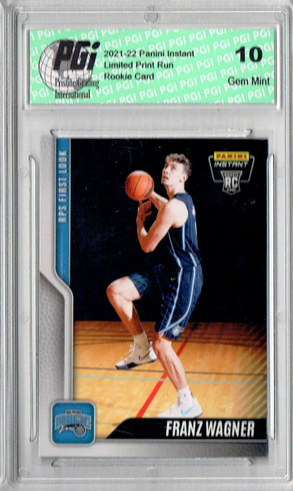 Franz Wagner 2021 Panini Instant #8 RPS 1st Look 1/268 Rookie Card PGI 10