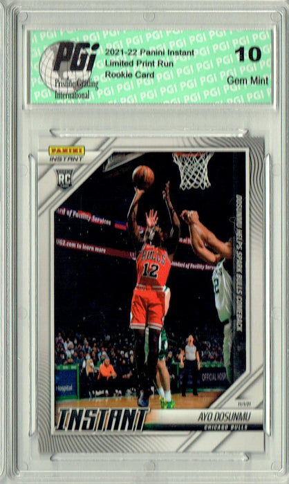 Ayo Dosunmu 2021 Panini Instant #23 Wow, Only 97 Ever Made Rookie Card PGI 10