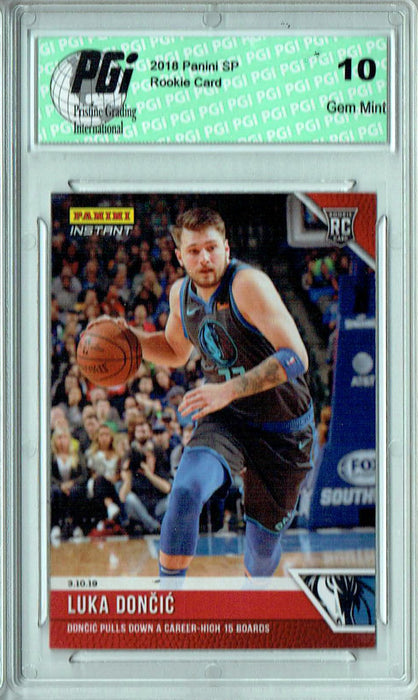 Luka Doncic 2018 Panini Instant #118 Only 201 Ever Made! Rookie Card PGI 10