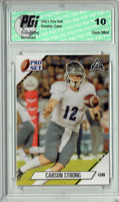 Carson Strong 2021 Pro Set #3 NIL UNR Wolfpack Reno Rookie Card PGI 10