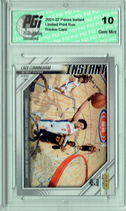 Cade Cunningham 2021 Panini Instant #152 Just 266 Ever Made! Rookie Card PGI 10