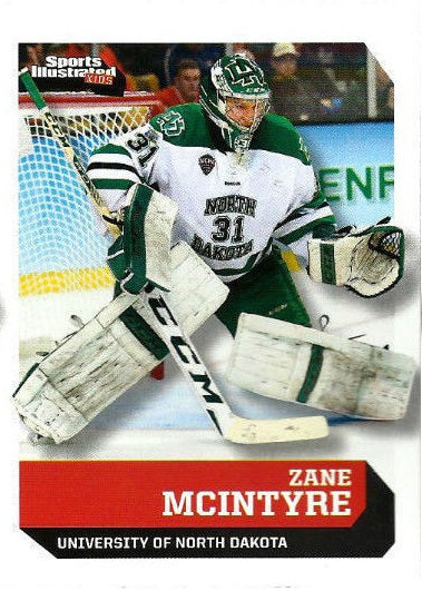 24) Zane McIntyre 2015 Sports Illustrated for Kids #429 Rookie Card NM-Mt SI