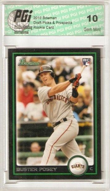 Buster Posey 2010 Bowman Draft #BDP61 Rookie Card PGI 10