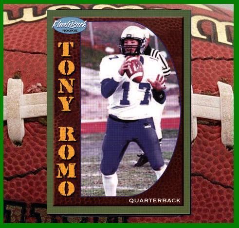 12) lot TONY ROMO FlashBack High School Rookie Card