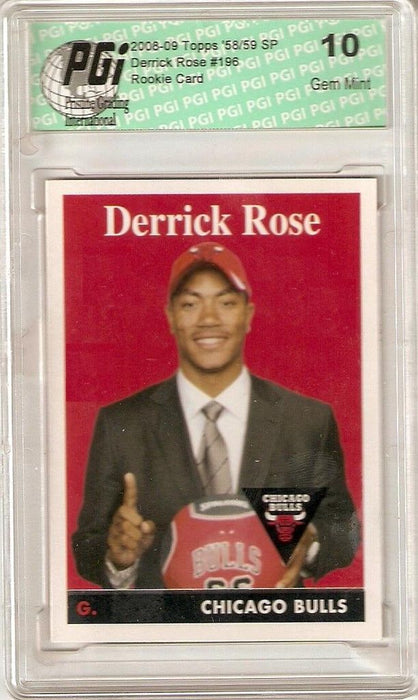 Derrick Rose 2008-09 Topps 58/59 SP Rookie Card PGI 10