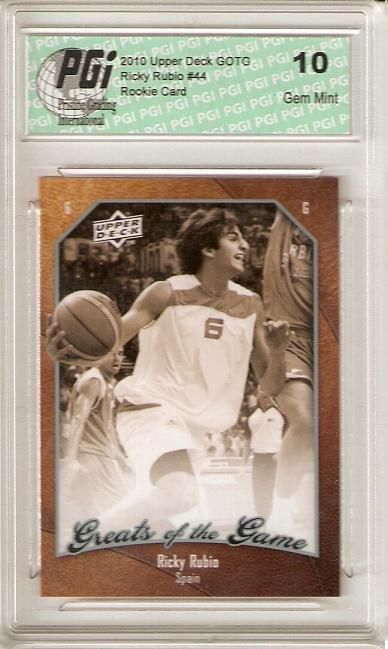 2009-10 Upper Deck Greats of the Game Ricky Rubio Rookie Card PGI 10