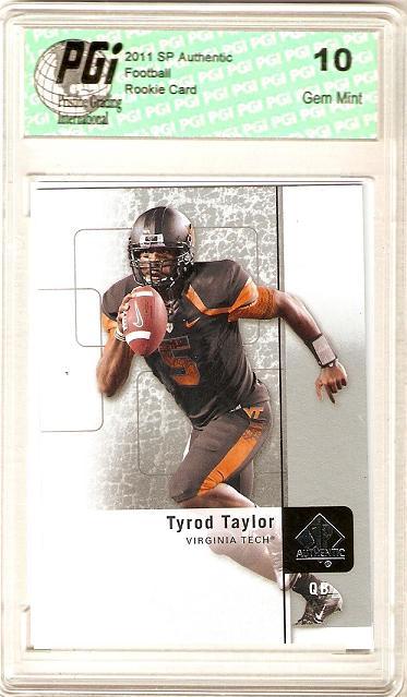 Tyrod Taylor 2011 SP Authentic Upper Deck Rookie Card PGI 10