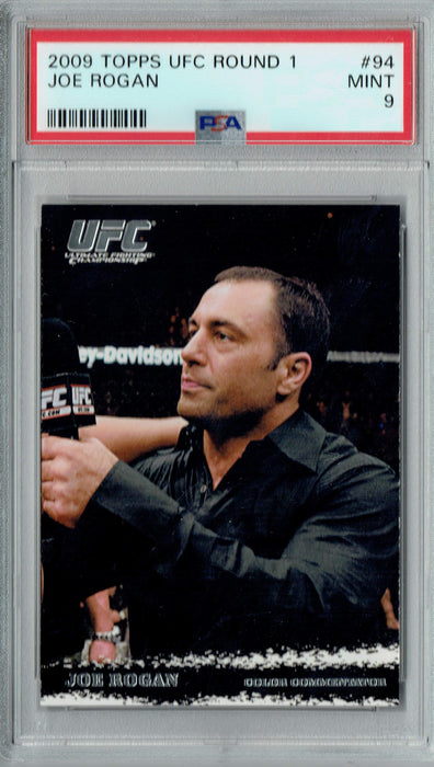 PSA 9 MINT Joe Rogan 2009 Topps UFC Round 1 #94 Rookie Card