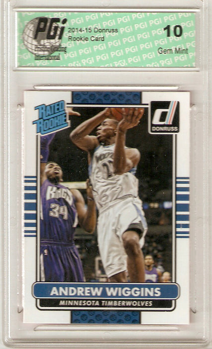 2014 Donruss Rated Rookies Rookie Card White RC #201 Andrew Wiggins