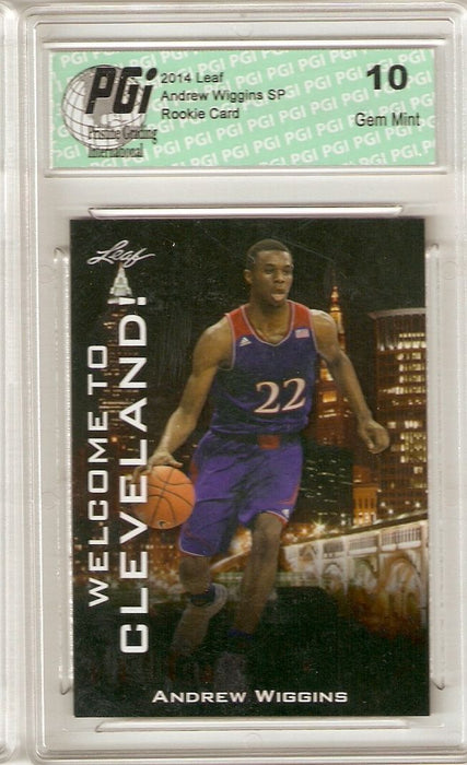 Andrew Wiggins 2014 W Leaf Welcome to Cleveland SP #WTC-AW1 Rookie Card PGI 10