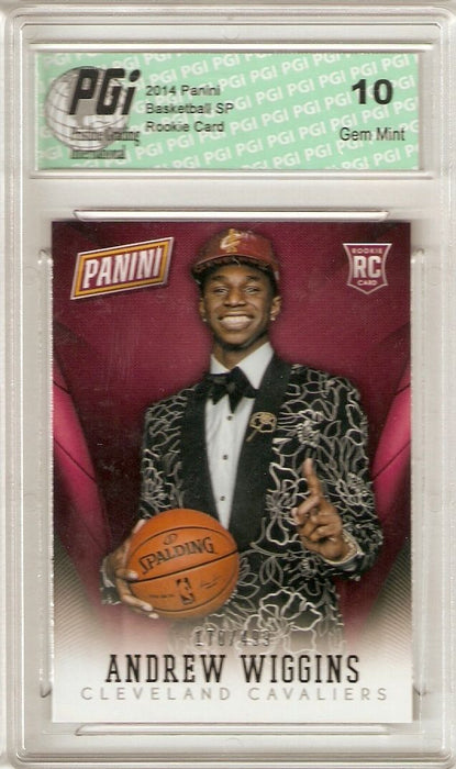 Andrew Wiggins 2014 Panini National Convention Only 499 Made Rookie Card PGI 10