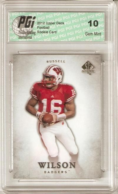 Russell Wilson 2012 Upper Deck SP Authentic #87 Rookie Card PGI 10