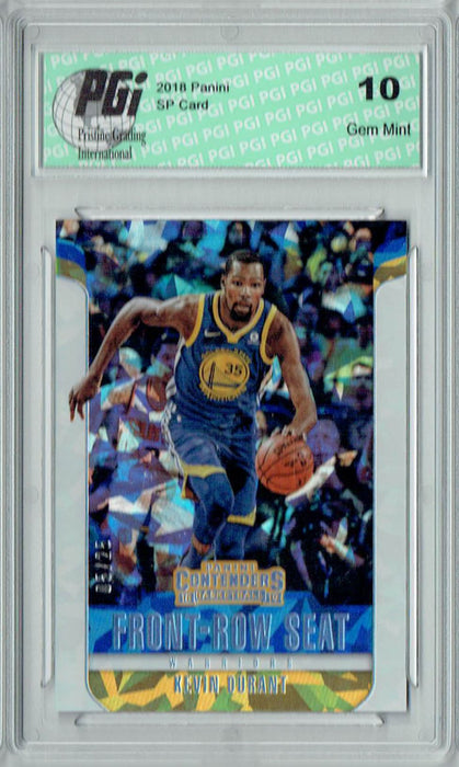 Kevin Durant 2018 Contenders #12 Cracked Ice #5/25 Card PGI 10