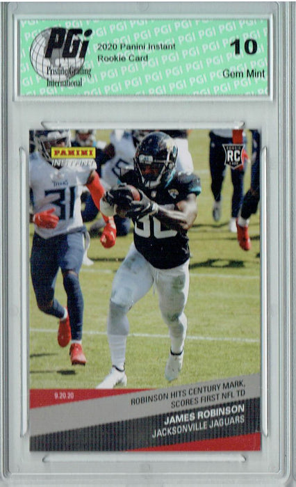 James Robinson 2020 Panini Instant #27 1 of Only 199 Made Rookie Card PGI 10