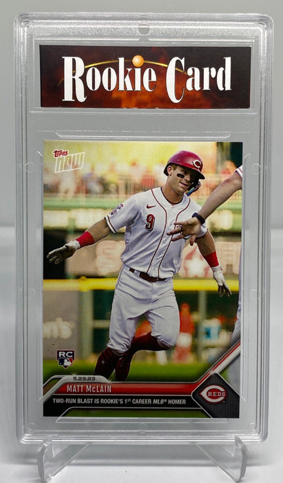 Certified Mint+ Matt Mclain 2023 Topps Now #333 1st Career MLB Homer Rookie Card