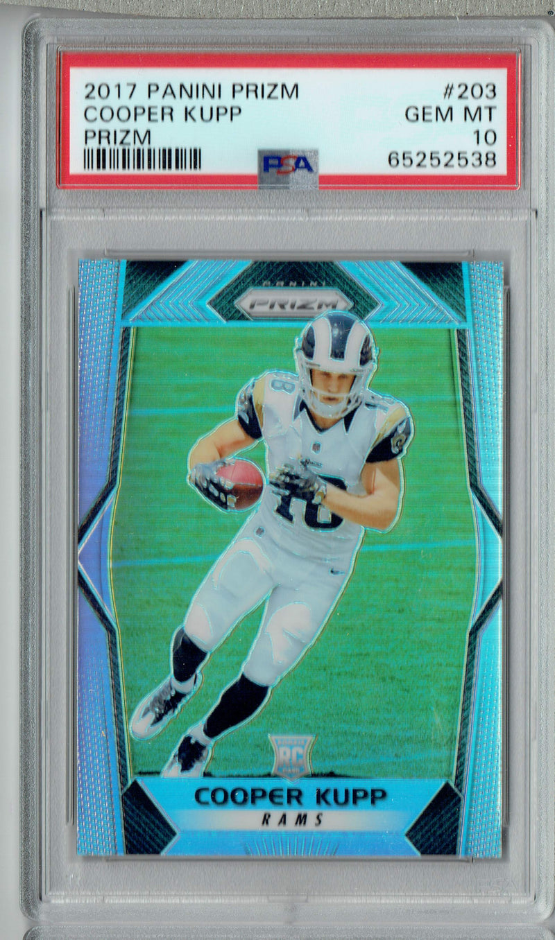 PSA 10 GEM-MT Cooper Kupp 2017 Panini Prizm #203 Rookie Card Prizm