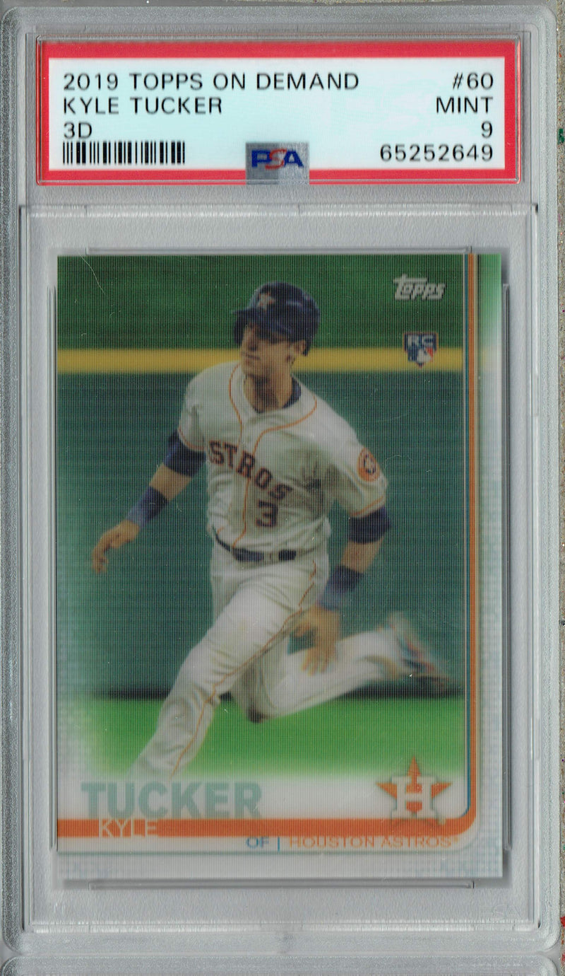 PSA 9 MINT Kyle Tucker 2019 Topps on Demand #60 Rookie Card 3D