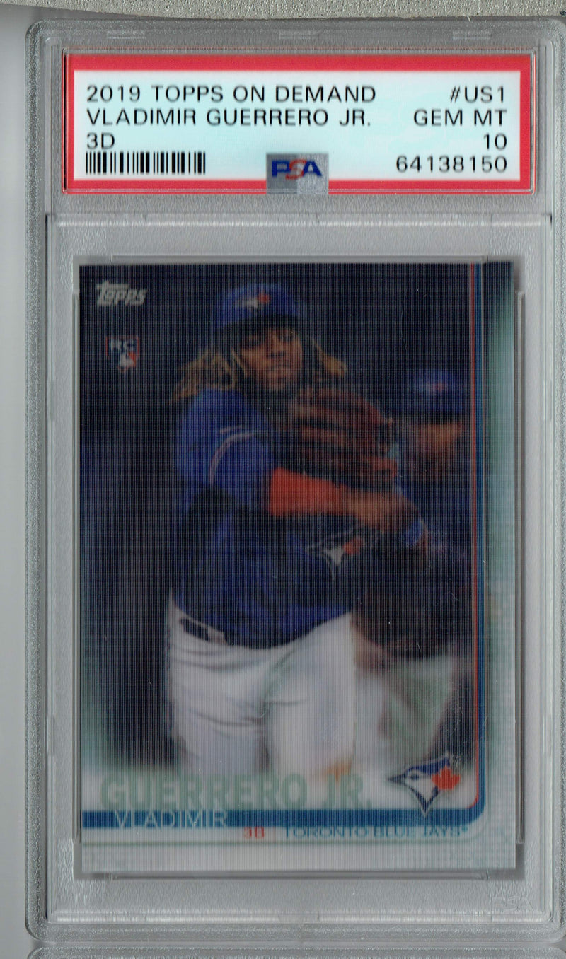 PSA 10 Vladimir Guerrero Jr. 2019 Topps on Demand 3D #US1 Rookie Card 1/540 Made