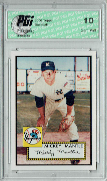 Mickey Mantle 2006 Topps Rookie of the Week #311 New York Yankees Trading Card PGI 10