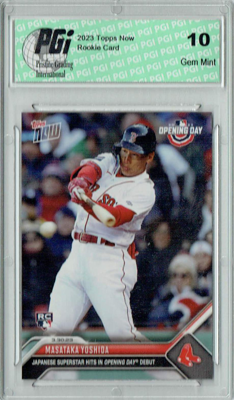 Masataka Yoshida 2023 Topps Now #5 Boston Red Sox Rookie Card PGI 10