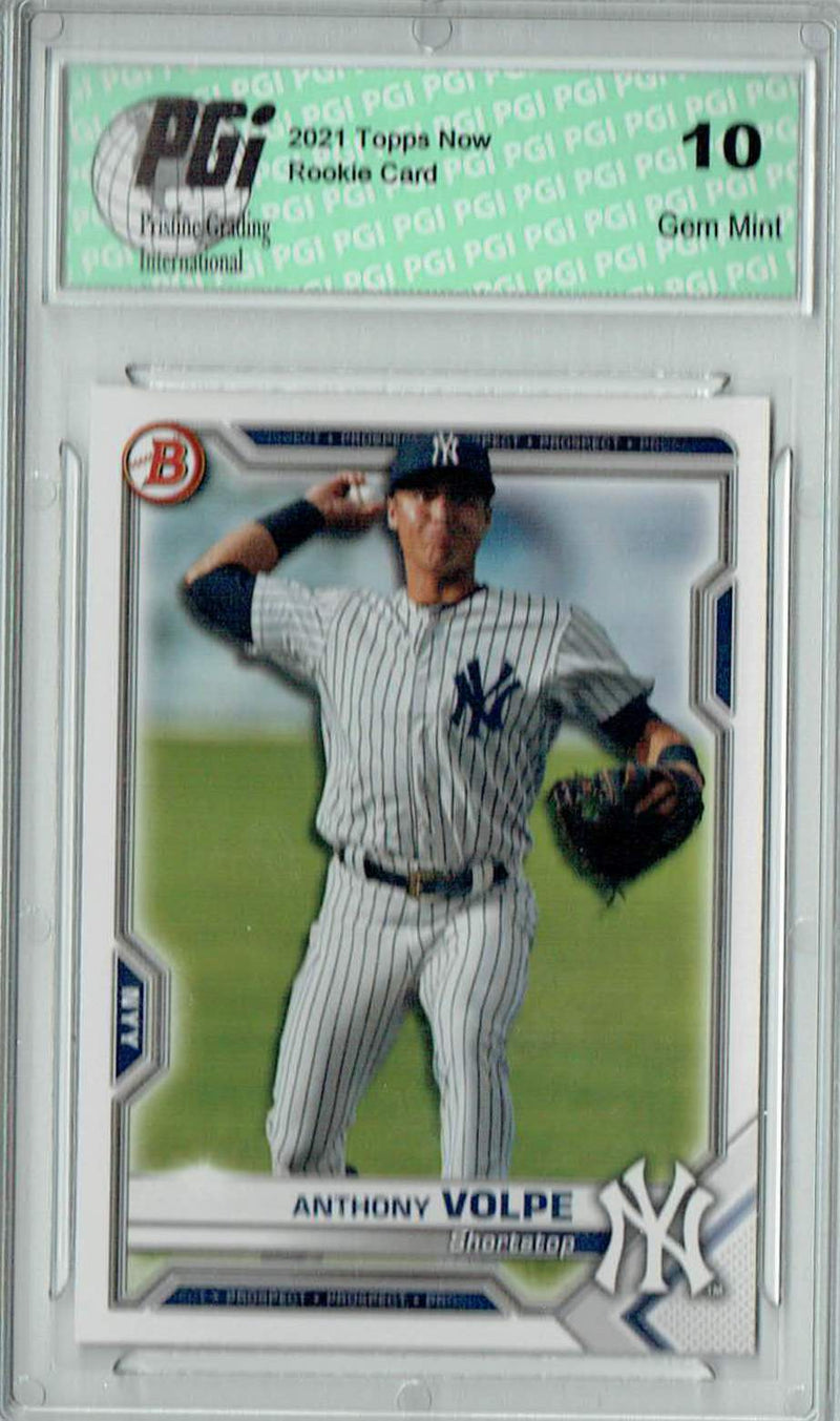 Anthony Volpe 2021 Bowman Prospects #BP-85 New York Yankees Rookie Card PGI 10
