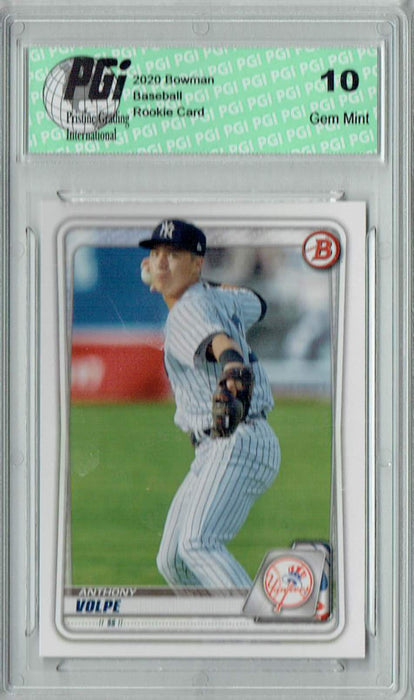 Anthony Volpe 2020 Bowman #BD-178 Yankees SS Rookie Card PGI 10