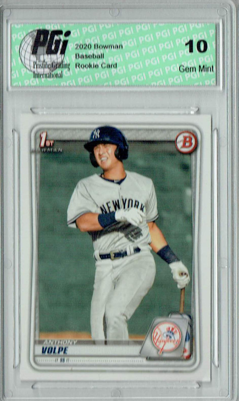 Anthony Volpe 2020 Bowman #BP-139 New York Yankees Rookie Card PGI 10