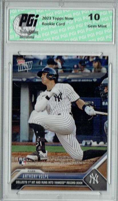 Anthony Volpe 2023 Topps Now #22 New York Yankees Rookie Card PGI 10