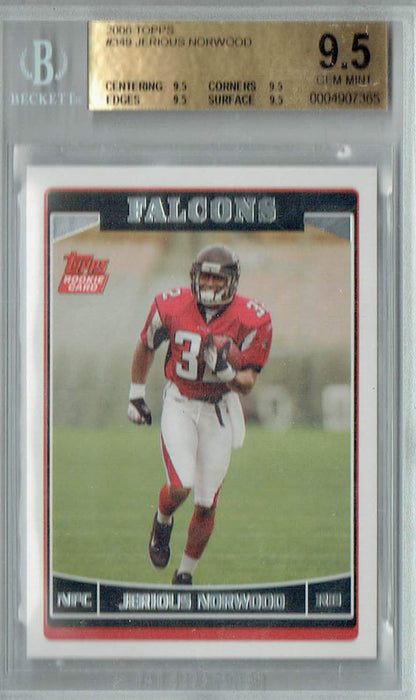 BGS 9.5 Jerious Norwood 2006 Topps #349 Rookie Card