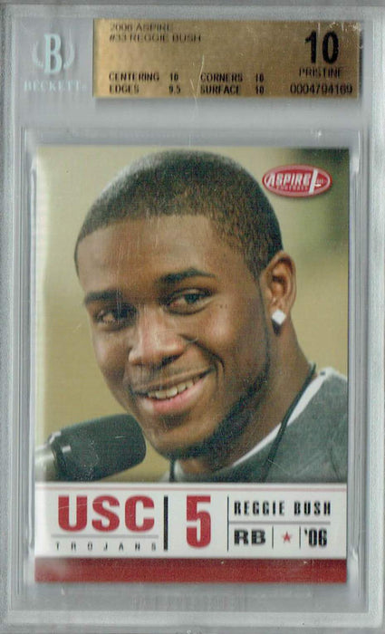 BGS 10 Reggie Bush 2006 Sage Aspire #33 Rookie Card