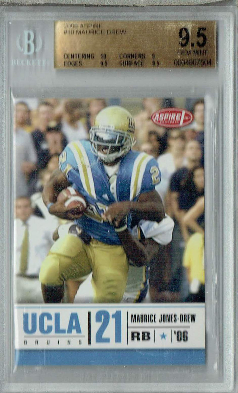 BGS 9.5 Maurice Jones-Drew 2006 Sage Aspire #10 Rookie Card