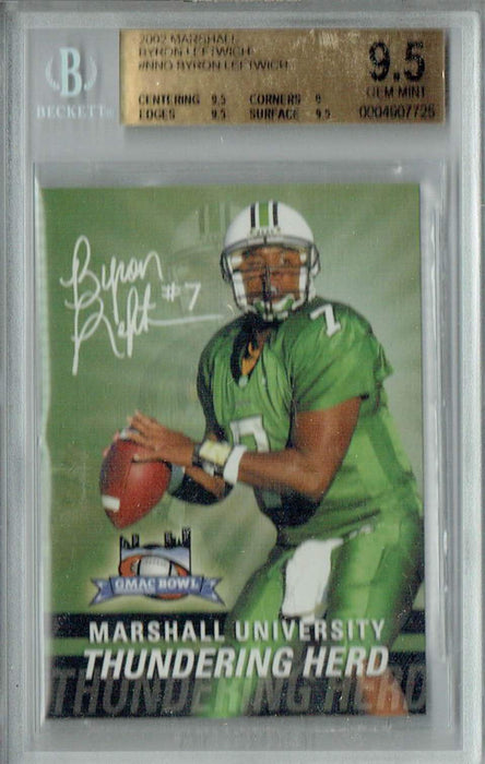 BGS 9.5 Bryon Leftwich 2002 Marshall #NNO Rookie Card