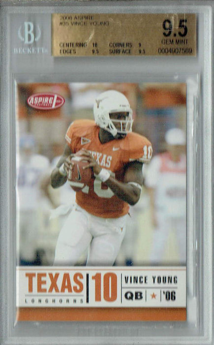 BGS 9.5 Vince Young 2006 Sage Aspire #35 Rookie Card