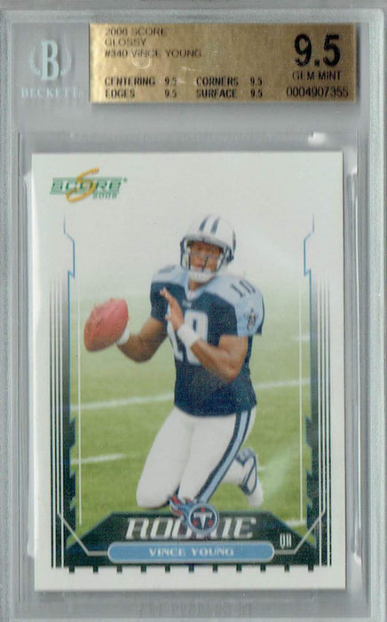 BGS 9.5 Vince Young 2006 Score #340 Rookie Card Glossy