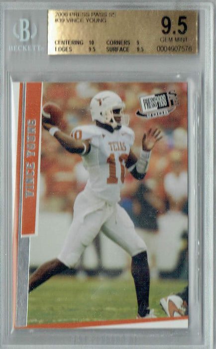 BGS 9.5 Vince Young 2006 Press Pass SE #39 Rookie Card