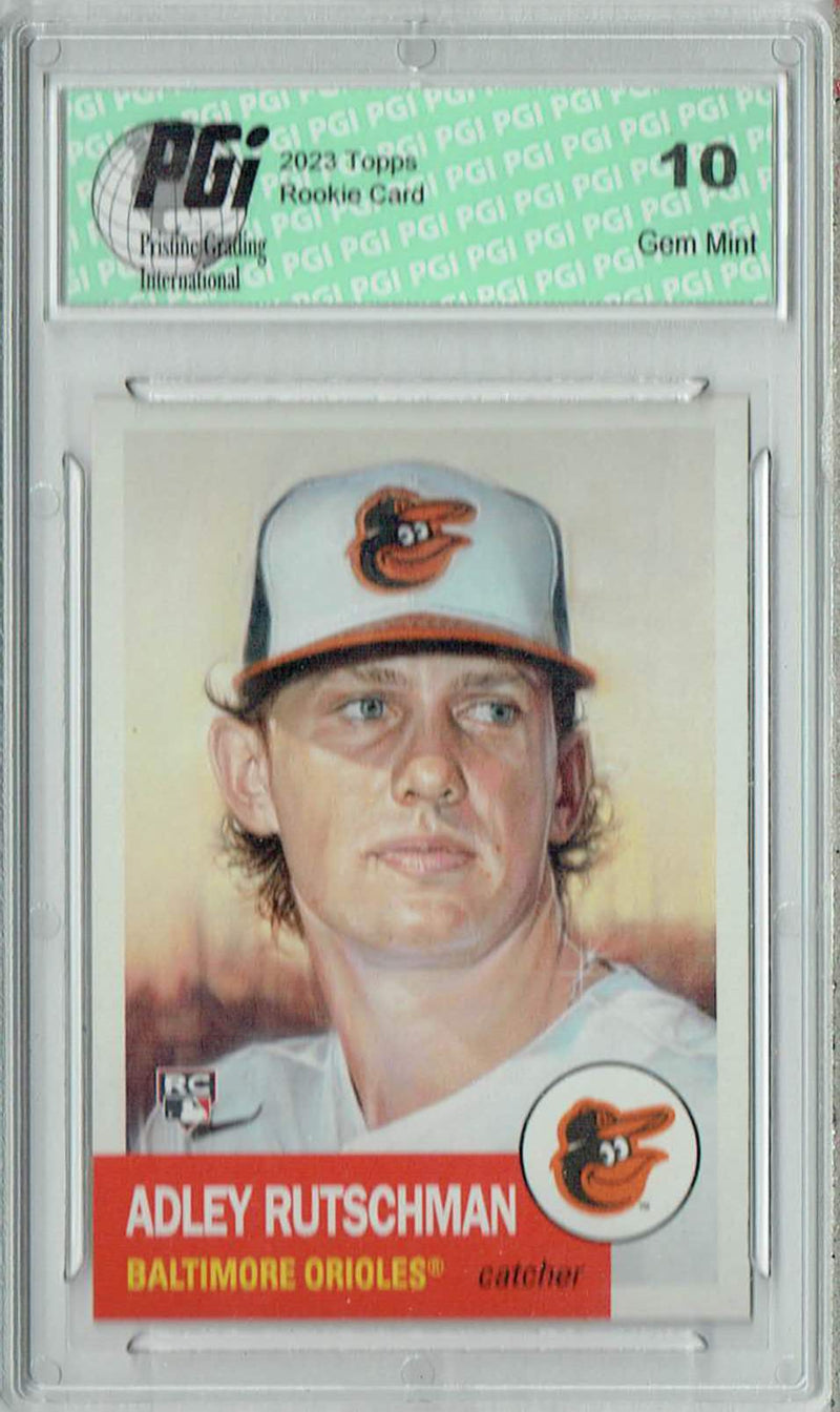 Adley Rutschman 2023 Topps Living Set #610 Only 9,947 Made! Rookie Card PGI 10