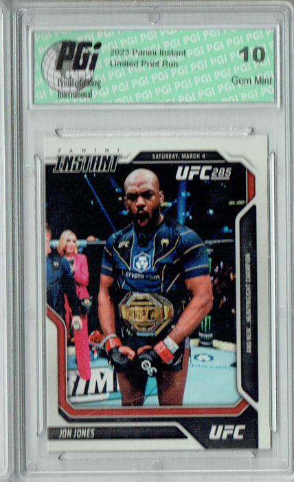 Jon Bones Jones 2023 Panini Instant #29 Heavyweight Champ 1/400 Made Trading Card PGI 10