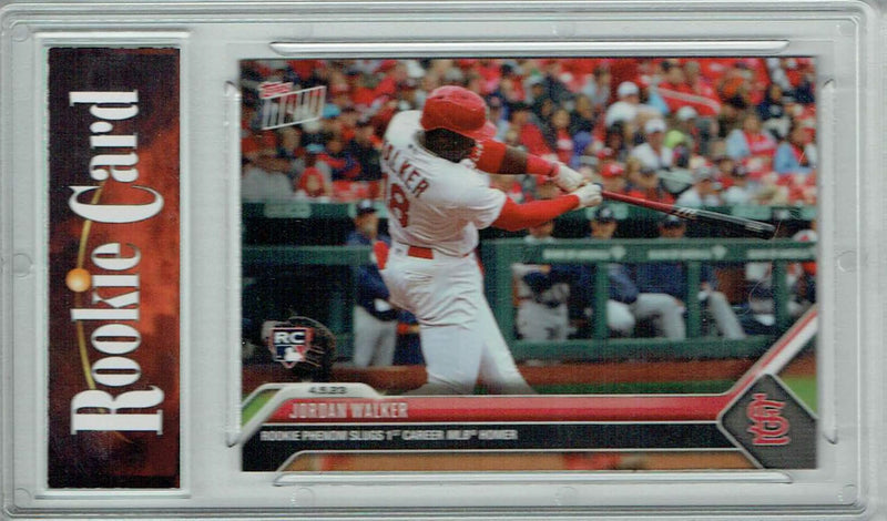 Certified Mint+ Jordan Walker 2023 Topps Now #54 1st MLB Homer! Rookie Card