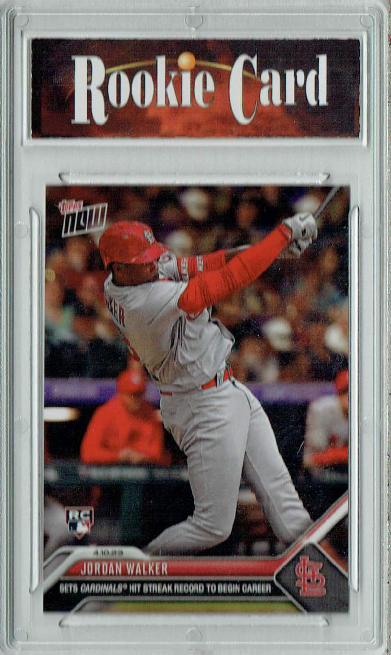 Certified Mint+ Jordan Walker 2023 Topps Now #95 Hit Streak Record Rookie Card