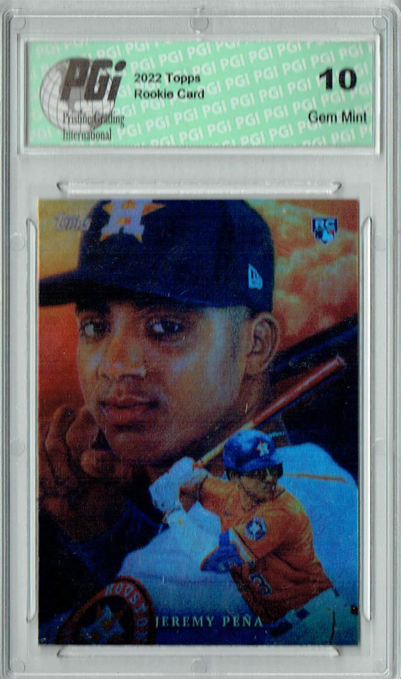 Jeremy Pena 2022 Topps Game Within the Game #16 Rainbow #85/99 Rookie Card PGI 10