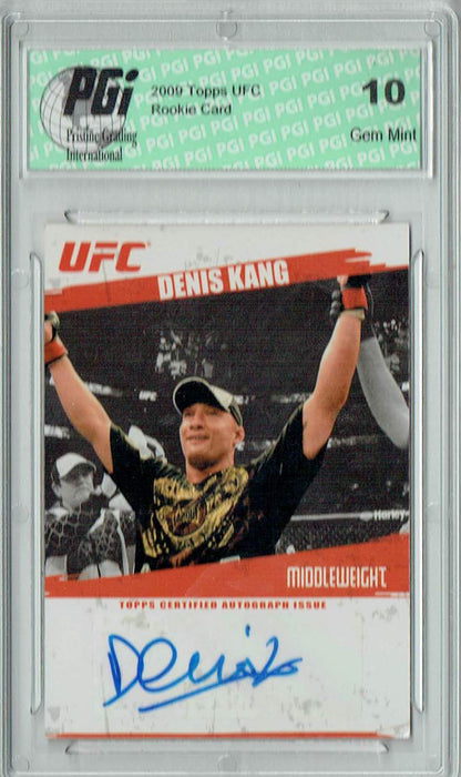 Denis Kang 2009 Topps UFC #FA-DK UFC Rookie Card PGI 10