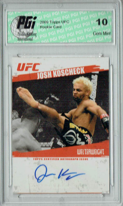 Josh Koscheck 2009 Topps UFC #FA-JK UFC Rookie Card PGI 10