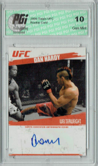Dan Hardy 2009 Topps UFC #FA-DH UFC Rookie Card PGI 10