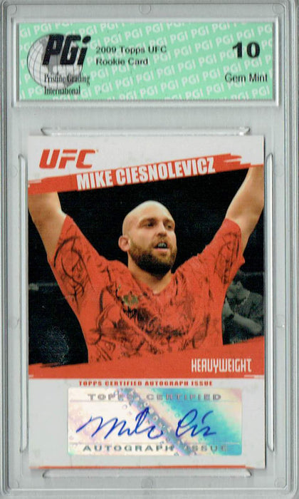 Mike Ciesnolevicz 2009 Topps UFC #FA-MC UFC Rookie Card PGI 10